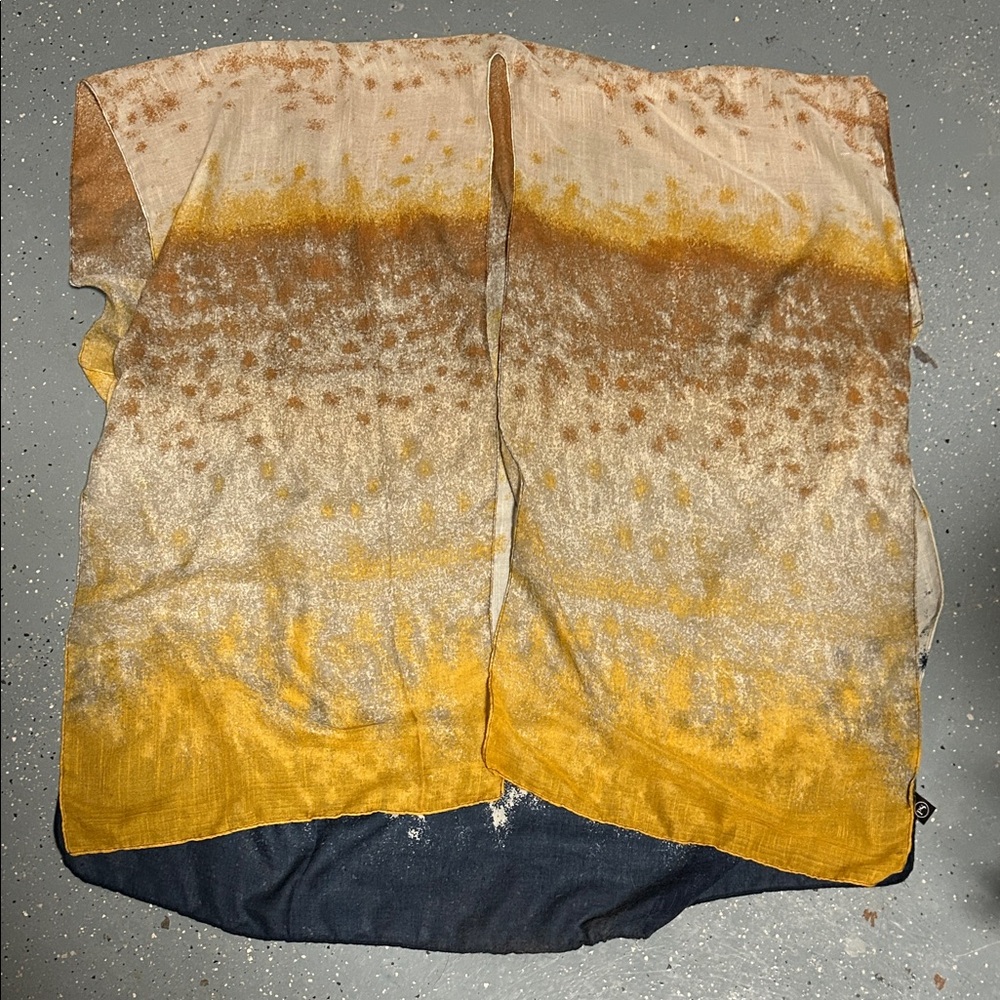 Gold, Rust and Navy (Shall)Ombre Sleeveless Top
